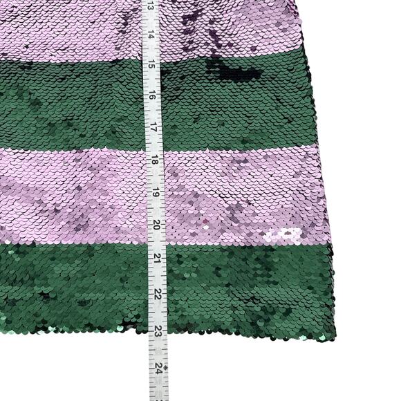 ANTHROPOLOGIE Maeve Short-Sleeve Sequin Striped Top S - Picture 9 of 10